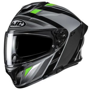HJC C71 Faber Motorcycle Helmet - Green 1