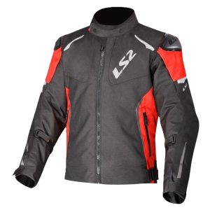 LS2 Zoom Waterproof Motorcycle Jacket – Black/Red LS2 Zoom Motorcycle Jacket Black Red 1