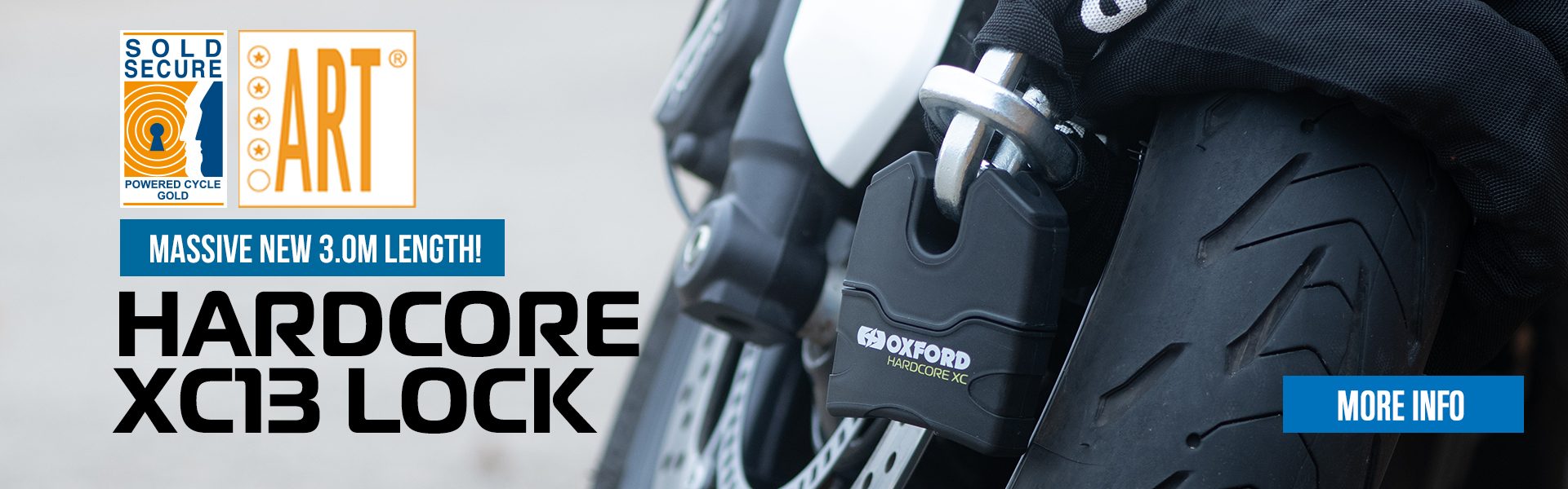 Oxford Hardcore XC13 Motorcycle Chain Web Banner