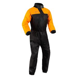 Oxford Rainseal Motorcycle Over Suit – Black/Orange Oxford Rainseal Motorcycle Over Suit - Black Orange 1