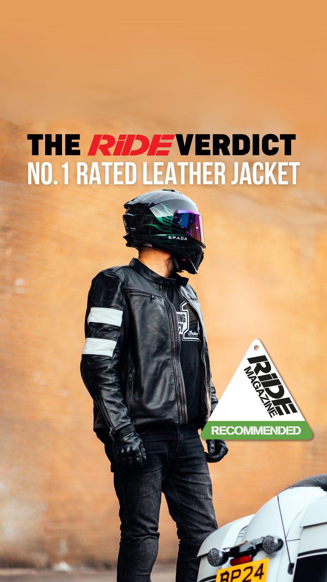 Spada Hanzo Leather Motorcycle Jacket Side Banner 2