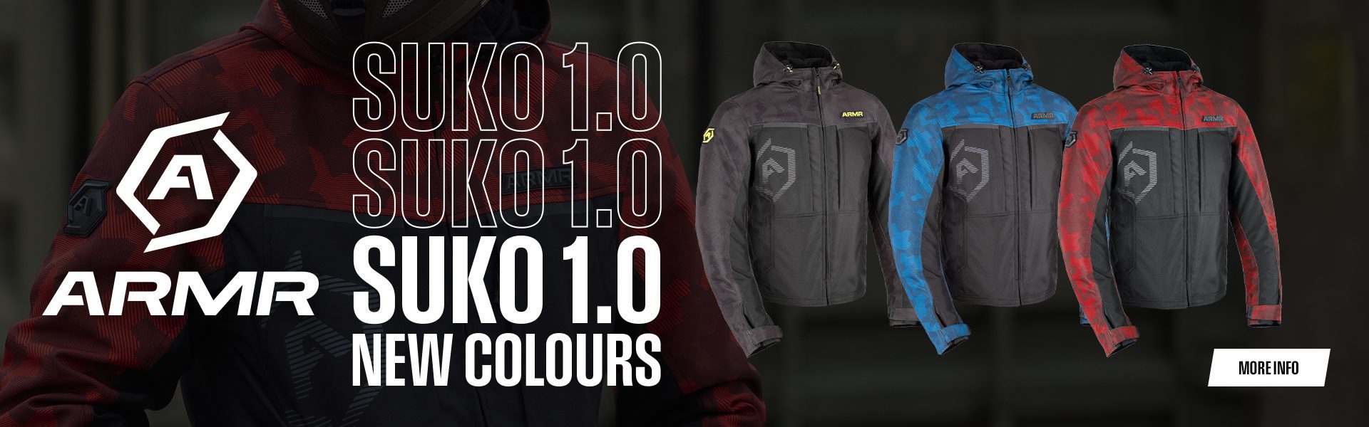 ARMR Suko 1.0 Motorcycle Jacket Web Banner