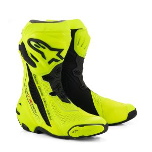 Alpinestars Supertech R Vented Motorcycle Boots - Yellow Black 1