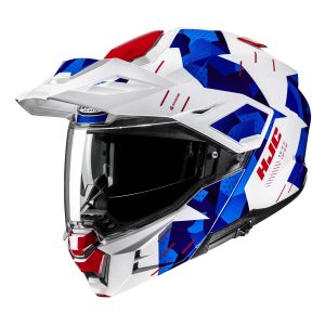 HJC I80 Roki Motorcycle Helmet - Red White Blue 1