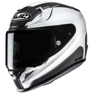 HJC RPHA 12 Respon Motorcycle Helmet Black White 1