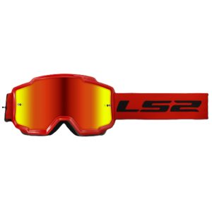 LS2 Chrager Motocross Goggles Red Iridium Lens 1