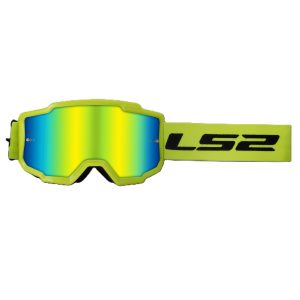 LS2 Chrager Motocross Goggles Yellow Iridium Lens 1
