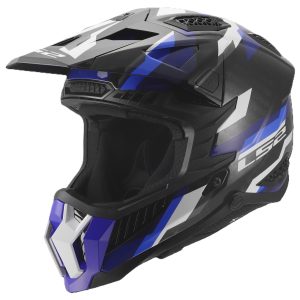 LS2 MX703 X-Force Phantom Motorcycle Helmet Blue White 1
