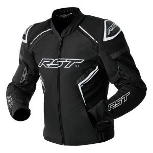 RST S1 D3O Mens Motorcycle Jacket Black Black White 1