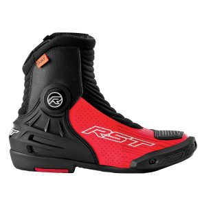 RST Tractech Evo Short D3O Motorcycle Boots - Black Red Fluo 1