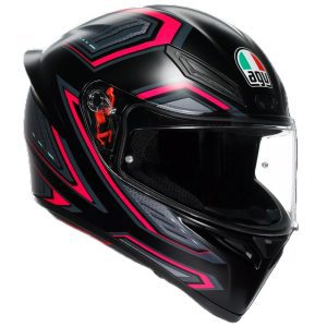 AGV K1-S Sling Motorcycle Helmet Black Pink 1