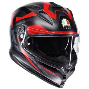 AGV K7 Glimpse Motorcycle Helmet Black Red 1