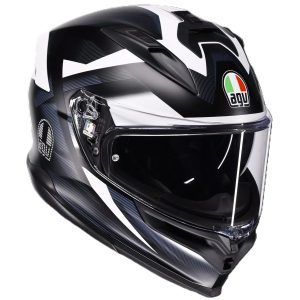 AGV K7 Glimpse Motorcycle Helmet Black White 1