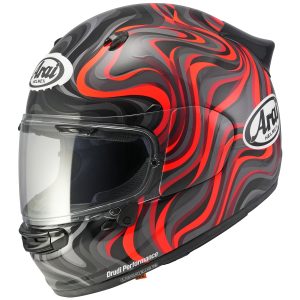 Arai Quantic Swirl Motorcycle Helmet Red 1