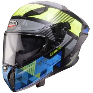 Caberg Drift Evo II Prism Motorcycle Helmet - Black Yellow Blue 1