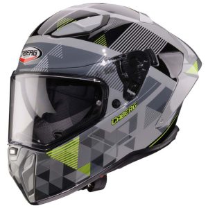 Caberg Drift Evo II Prism Motorcycle Helmet Grey Black Yellow 1