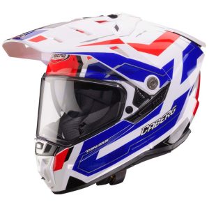 Caberg Tanami Ranger Motorcycle Helmet - White Red Blue 1