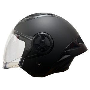 LS2 Airflow II Plain Motorcycle Helmet Spoiler Matt Black 1