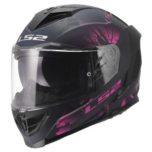LS2 FF818 Storm III Burst Motorcycle Helmet – Black/Pink LS2 FF818 Storm III Burst Motorcycle Helmet Black Pink 1