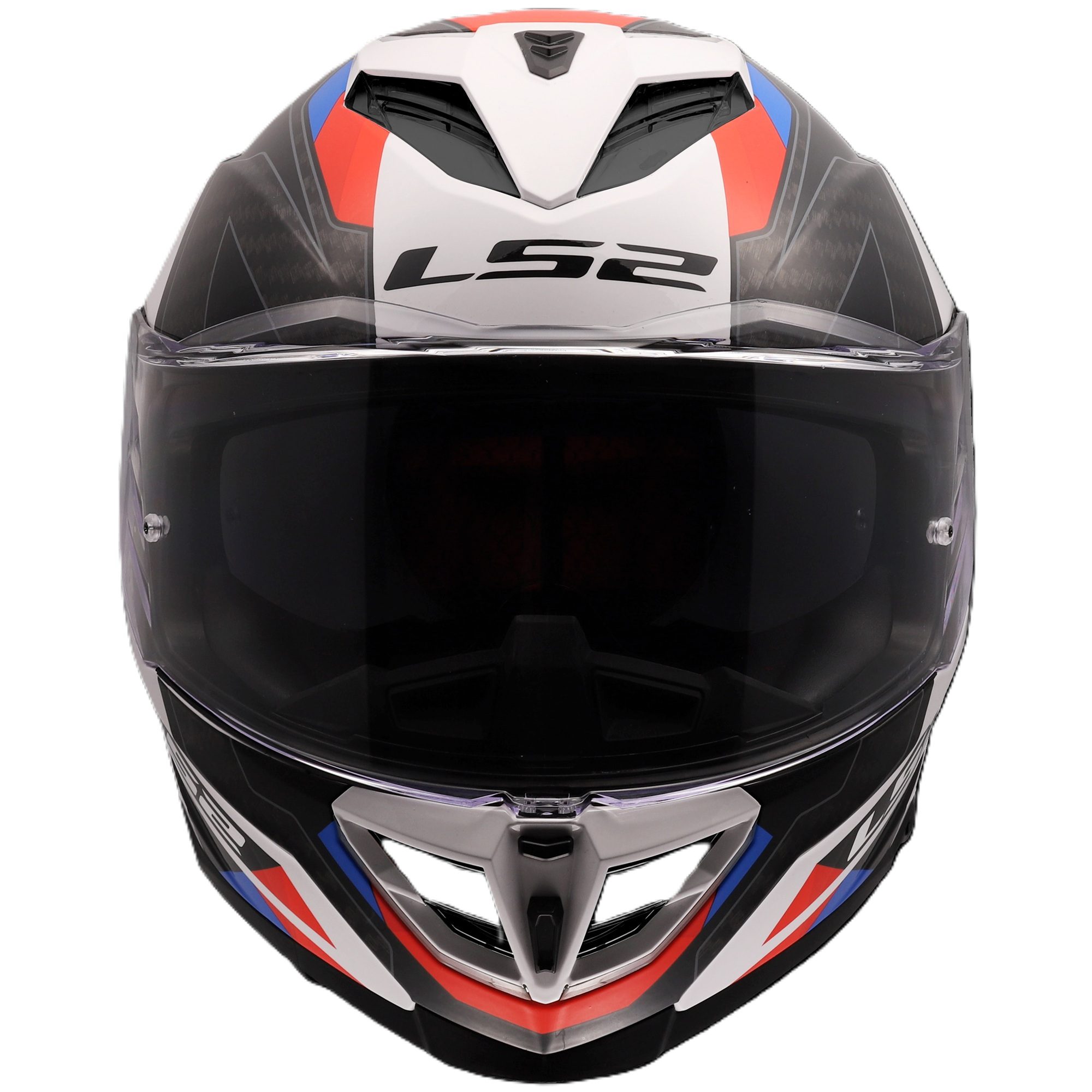 LS2 FF818 Storm III Sporty Motorcycle Helmet White Blue Red 8