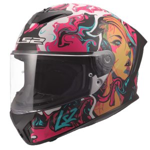 LS2 FF820 Rapid III Cyberg Motorcycle Helmet – Purple/Cyan LS2 FF820 Rapid III Cyberg Motorcycle Helmet Purple Cyan 1