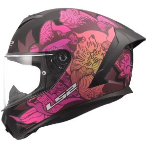 LS2 FF820 Rapid III Poppies Motorcycle Helmet – Black/Pink LS2 FF820 Rapid III Poppies Motorcycle Helmet Black Pink 2