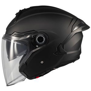 MT Cosmo Pure Motorcycle Helmet Matt Black 1