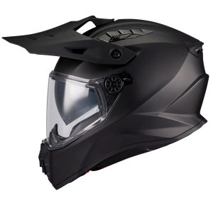 MT Track Pure Motorcycle Helmet Matt Black 1