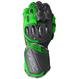 RST Pro Series Gp D3O Mens Motorcycle Gloves Black Flo Green 1