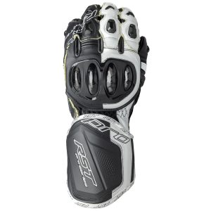 RST Pro Series Gp D3O Mens Motorcycle Gloves Black White 1