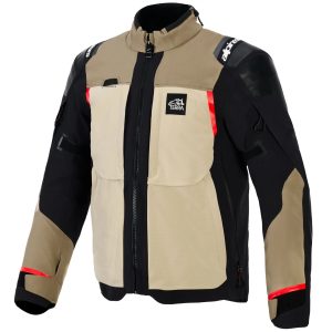 Alpinestars Andes Pro Drystar XF Motorcycle Jacket - Walnut Aluminum 1