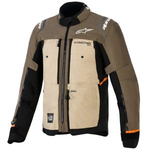 Alpinestars Cusco Drystar Motorcycle Jacket - Walnut Aluminum Black 1