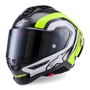 Alpinestars Supertech R10 Arius Motorcycle Helmet – Black/Silver/Yellow Alpinestars Supertech R10 Arius Motorcycle Helmet Black Silver Yellow 1