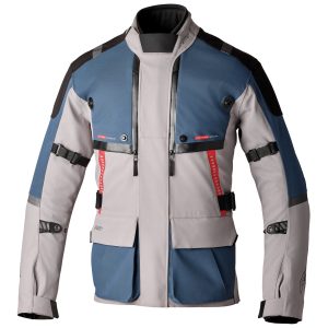 RST Pro Series Vulcan Motorcycle Jacket Silver Blue 1