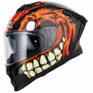 Vcan H162 Facestroke Motorcycle Helmet Red 1