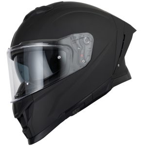 Vcan H162 Plain Motorcycle Helmet Matt Black 1