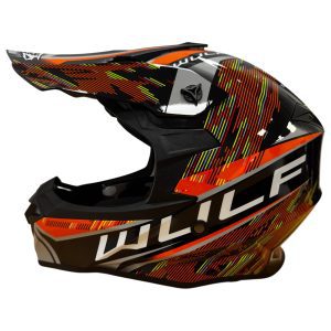 Wulfsport Adults Astral Motocross Helmet Orange 1