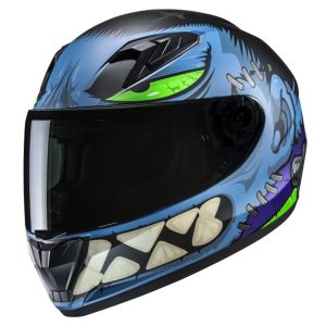 HJC Y10 Frank Kid Motorcycle Helmet – Blue HJC Y10 Frank Kid Motorcycle Helmet - Blue 1
