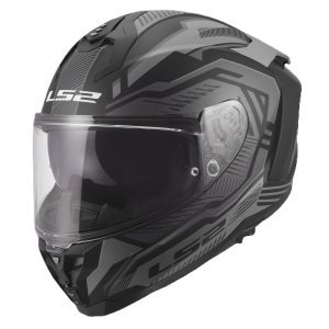 LS2 FF817 Challenger II Dravix Motorcycle Helmet Grey 1