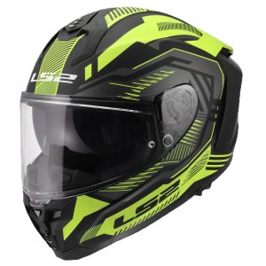 LS2 FF817 Challenger II Dravix Motorcycle Helmet Yellow 1