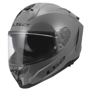 LS2 FF817 Challenger II Plain Motorcycle Helmet - Nardo Grey 1