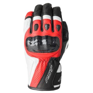 RST Stunt III Motorcycle Gloves Red White 1
