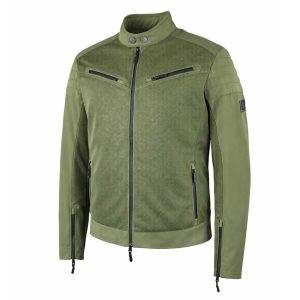 Spada Cafe Air Motorcycle Jacket Olive Green 1