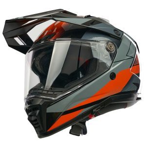 Spada Trailhawk Raptor Motorcycle Helmet - Orange 2