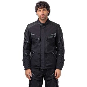 Spada Vanguard Waterproof Motorcycle Jacket - Stealth Black 2