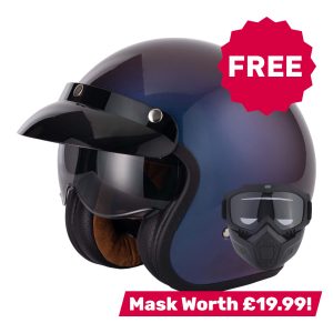 Vcan H589 Gradient Motorcycle Helmet – Purple/Blue Vcan H589 Gradient Motorcycle Helmet Mask 1.1