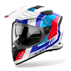Airoh Bandit Horn Motorcycle Helmet White 1