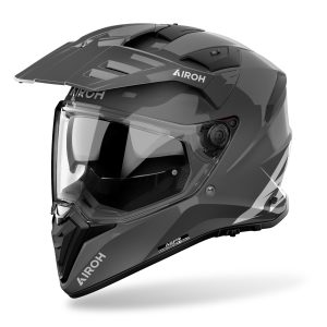 Airoh Bandit Plain Motorcycle Helmet - Dark Grey 1