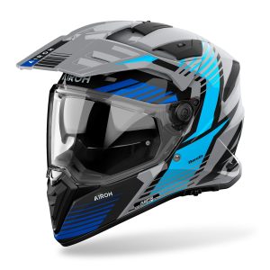 Airoh Bandit Spicy Motorcycle Helmet - Blue 1