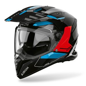 Airoh Bandit Tune Motorcycle Helmet - Blue Red 1